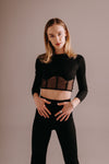 Nora Crop Top - Black